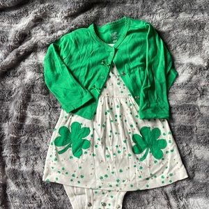 St. Patrick’s Day 6M Dress ans Sweater